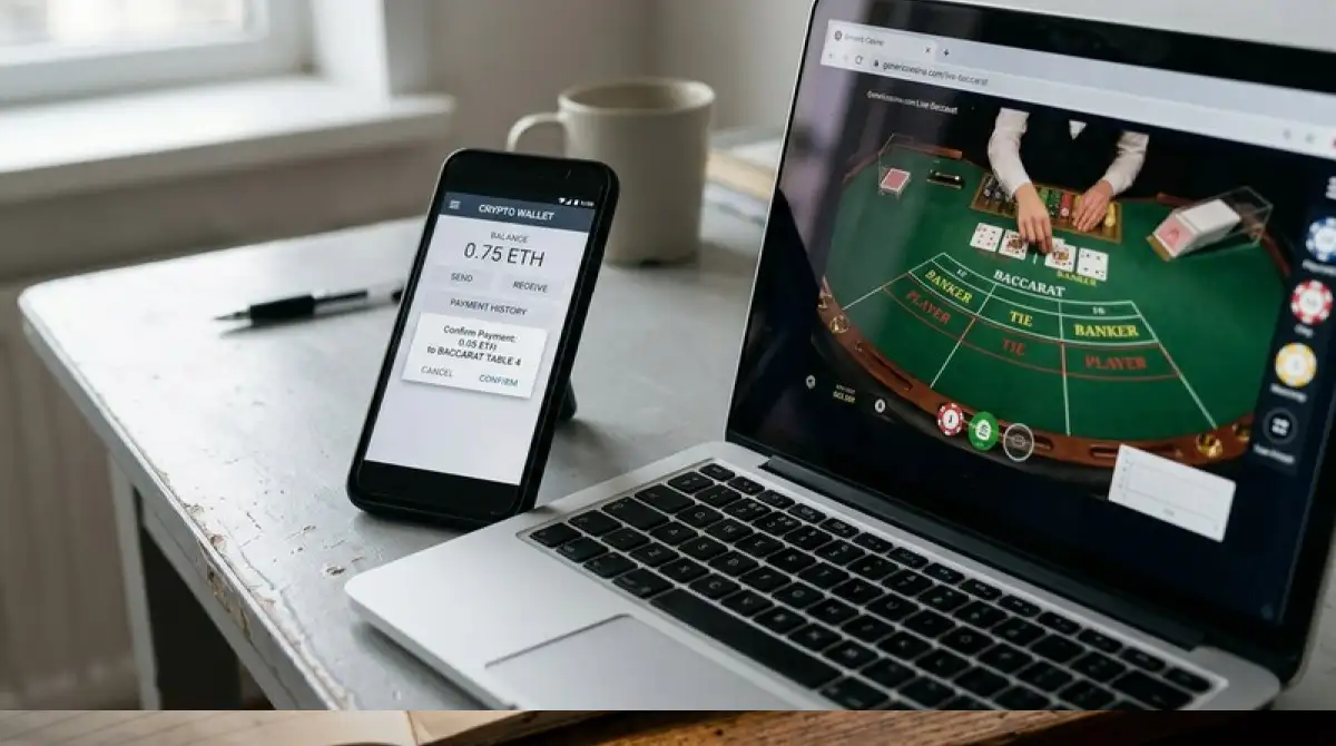 Bitcoin- und Krypto-Zahlungen in Live-Baccarat-Casinos