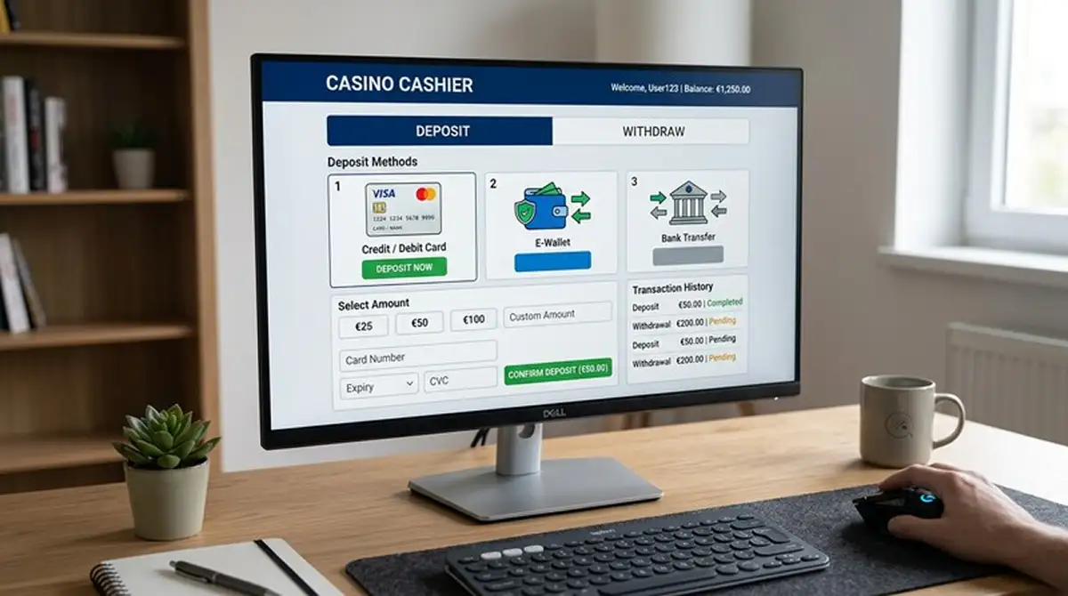 Übersicht zu Ein- und Auszahlungsmethoden bei Live-Baccarat-Casinos