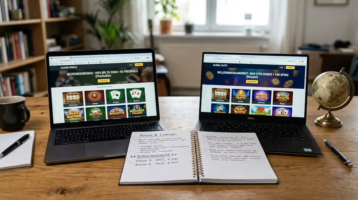Vergleichstabelle Casinos ohne OASIS mit Lizenz und Bonus