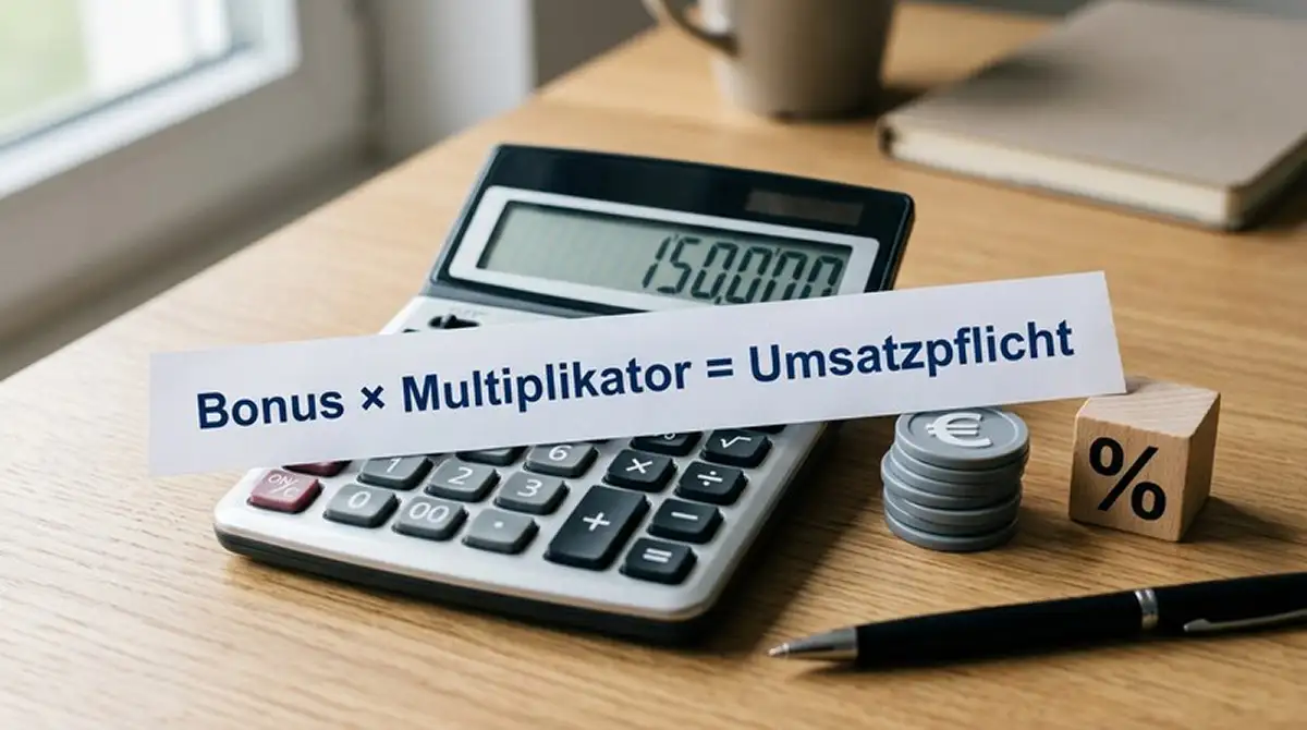 Bonus-Rechnung: Umsatzbedingungen und Hausvorteil