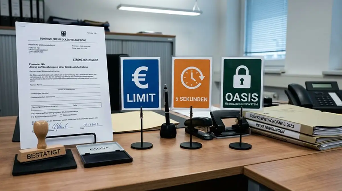GGL-Regulierung: Schilder zu Einsatzlimit, 5-Sekunden-Regel und OASIS-Sperrdatei