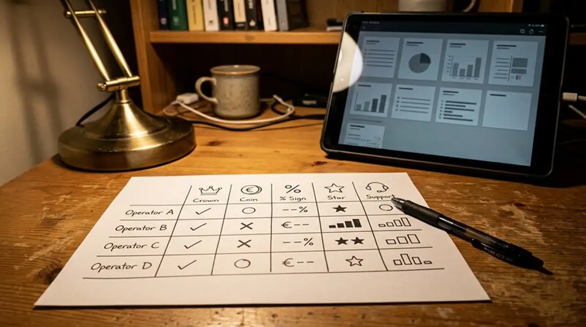 Bonus-Buy-Ranking 2026 – Laptoptisch mit Casino-Listen, Lizenzhinweisen und Auszahlungsspalten